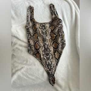 Snakeskin bodysuit